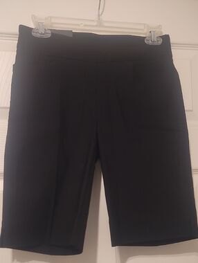 Hilary Radley Black Bermuda Shorts